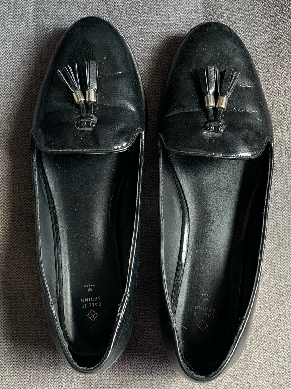 Call It Spring Black Tassel Loafers for Women